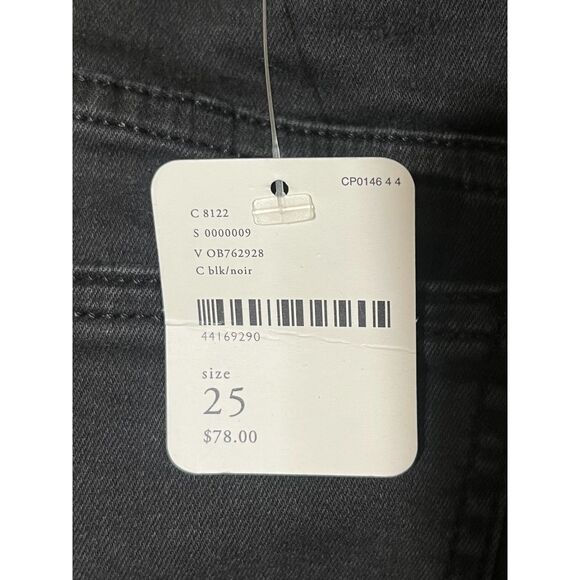 NWT Free People We the Free Black High Waisted Jeans 25 Womens Skinny - Picture 6 of 7